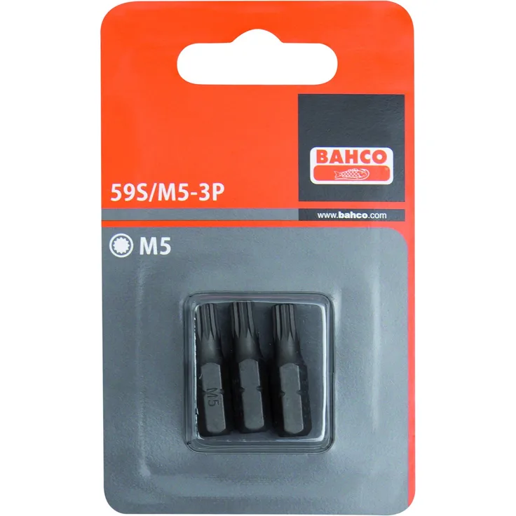 BAHCO BH59S-M5-3P 3XBITS XZN M5 25MM 1-4 STD