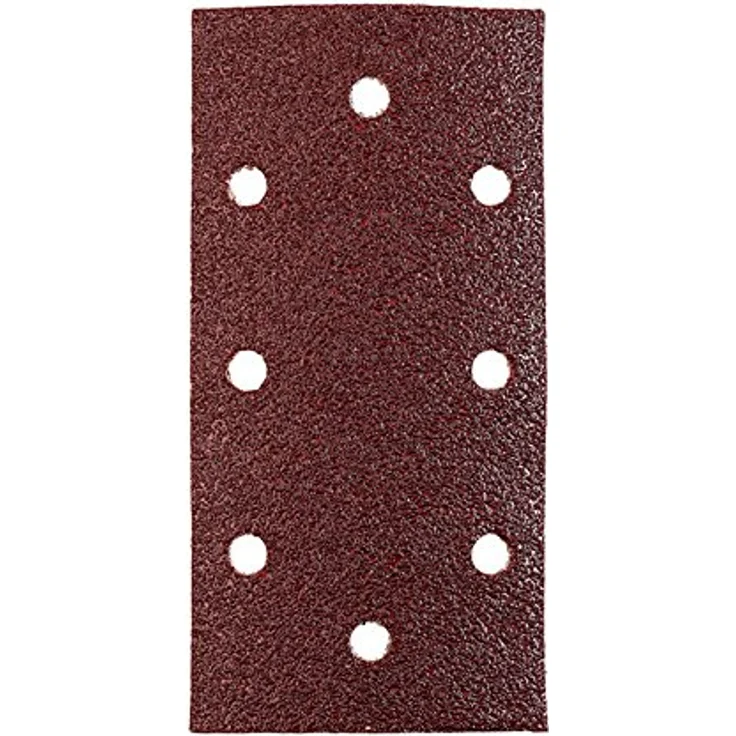 kwb Quick-Stick Schleifpapier – für Schwing-Schleifer K 40, K 80, K 240, für Holz und Metall, 93 mm x 187 mm, Edelkorund, gelocht mit Klett (10 Stk.) - Preisvergleich – Bild 1