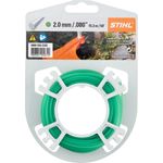 STIHL 9302335 Rasentrimmer Line grün 2,0 mm x 15,3 m, Motorsensenfaden, Mähfaden, Trimmerfaden