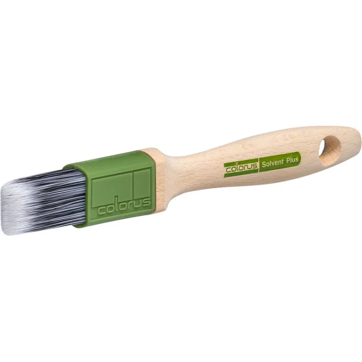 Colorus High Premium Flachpinsel 30 mm Lackierpinsel Solvent für lösemittelbasierte Lacke und Farben Lack-Pinsel mit spezieller Kunstborsten