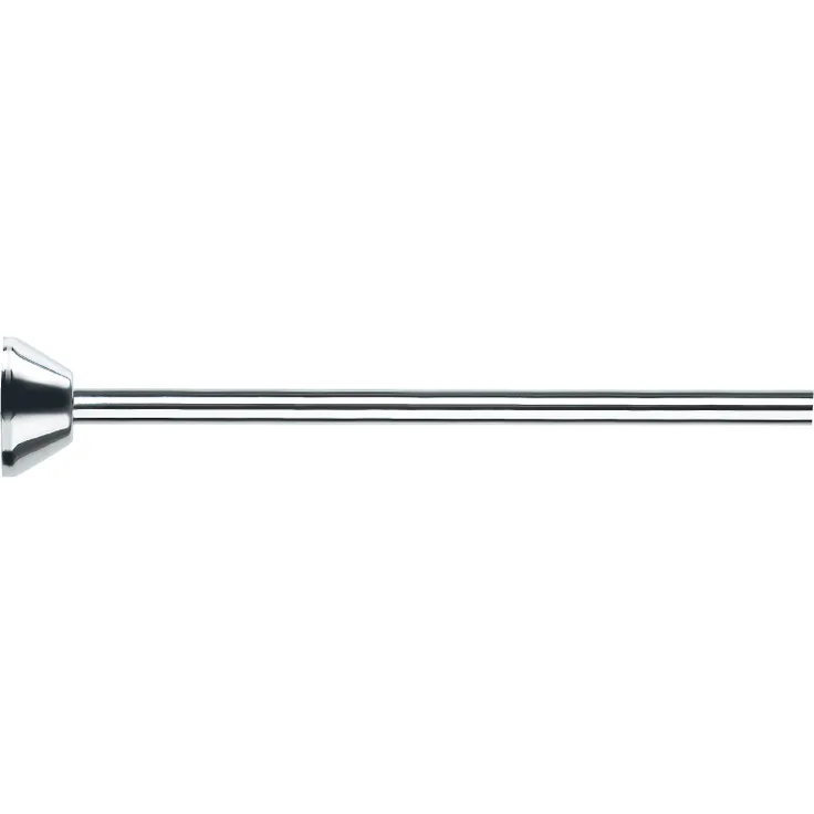 Spirella Teleskop Duschstange Duschvorhangstange, Teleskopstange Verstellbereich 125 - 220 cm, Ø12,7cm, Edelstahl - zum kleben oder bohren - mit passenden Duschvorhangringen