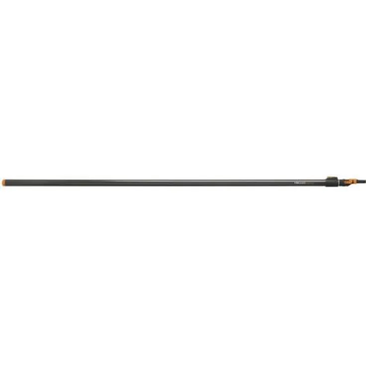 Fiskars Teleskop-Stiel für QuikFit Werkzeug-Köpfe, Länge 2,28 - 4 m, Aluminium, Schwarz-Orange, QuikFit, 1000665