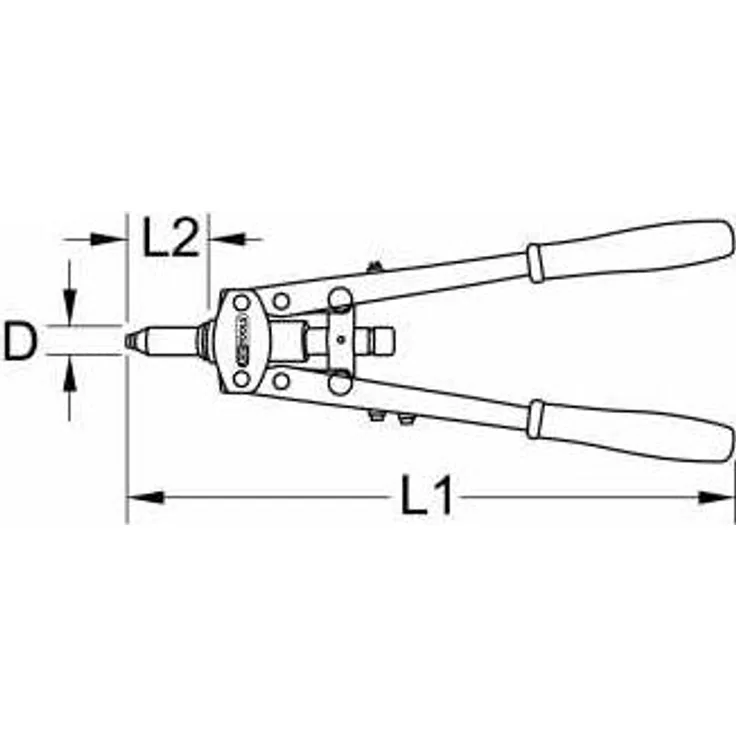 KS Tools Handnietzange, 315 mm