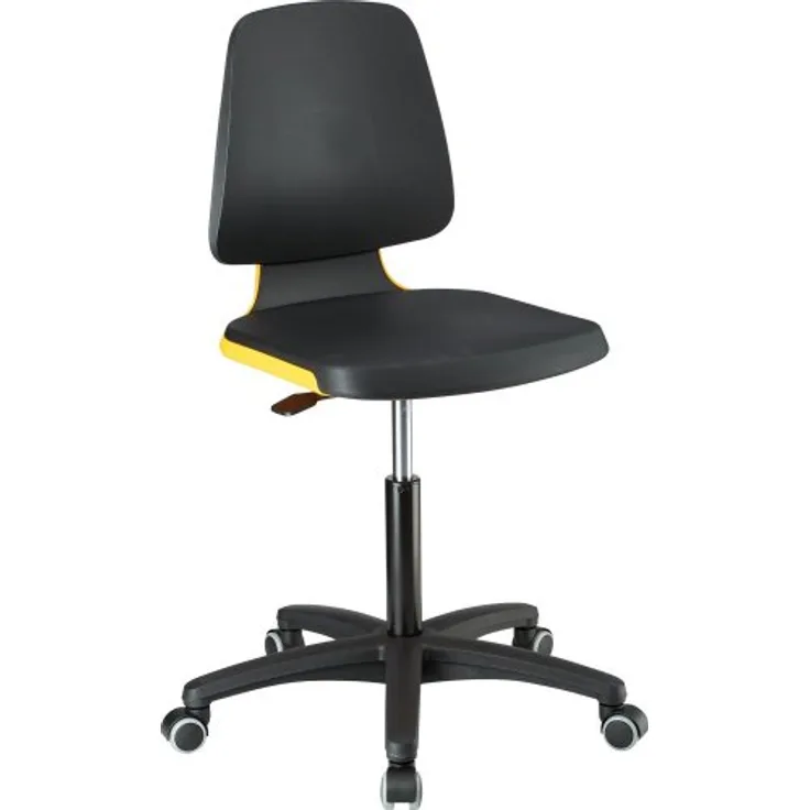 Stuhl Labsit 2 orange Integr.Schaum,m.Rollen
