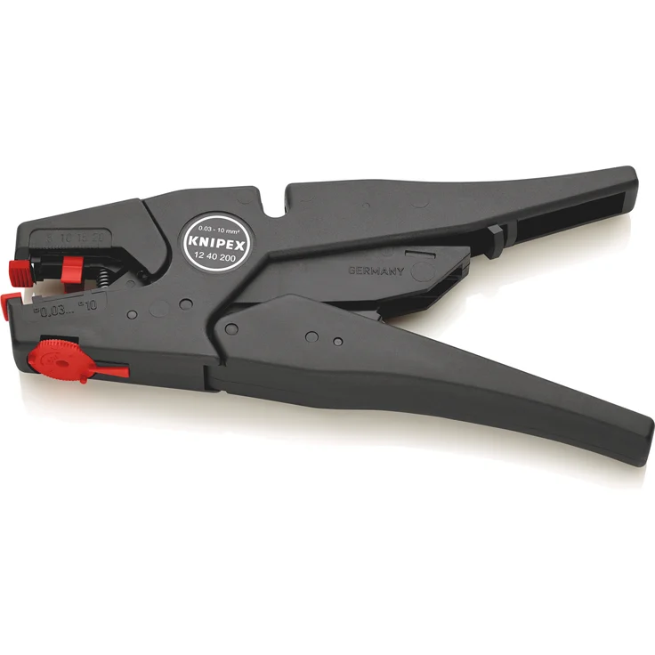 KNIPEX 12 40 200 SB Selbsteinstellende Abisolierzange 200 mm (in SB-Verpackung) – Bild 3