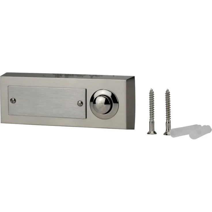UNITEC 41104 Edelstahl-Klingeltaster 1-Fach, Aufputz – Bild 1