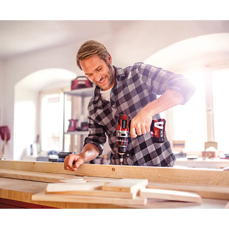 Einhell Akkuschrauber TE-CD 18 Li-i Brushless Power X-Change PXC (mit Schlagfunktion,Li-Ion,18 V,2 Gang,60 Nm,LED Licht,Koffer,inkl. 2 x 2,0 Ah Akku und Ladegerät) – Bild 6