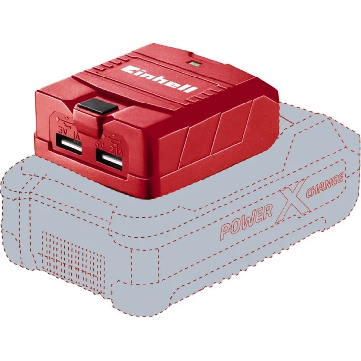 Einhell TE-CP Power X-Change PXC Werkzeugakku USB-Adapter 18 V, 2 USB-Anschlüsse, ohne Akku und Ladegerät