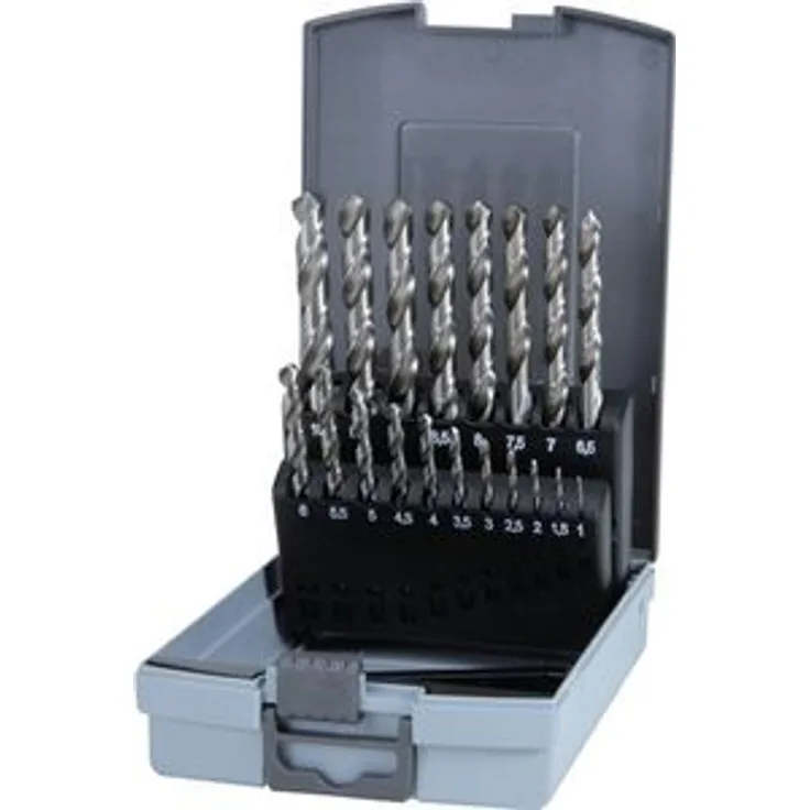 Ruko 214214RO GmbH Spiralbohrersatz DIN338 Typ N D.1-10mmx0,5mm HSS-G 19tlg. Ku-Kassette 214214RO-RUKO
