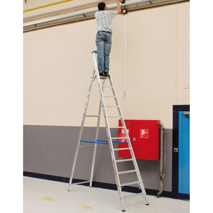 KRAUSE Stabilo Professional Stufen-Stehleiter 12 Stufen 4,80m Arbeitshöhe