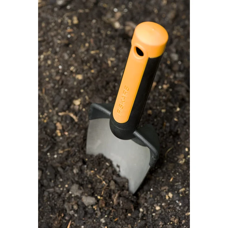 Fiskars Pflanzkelle, Länge 27 cm, Rostfreie Stahl-Kelle, Schwarz-Orange, Premium, 1000727 – Bild 3