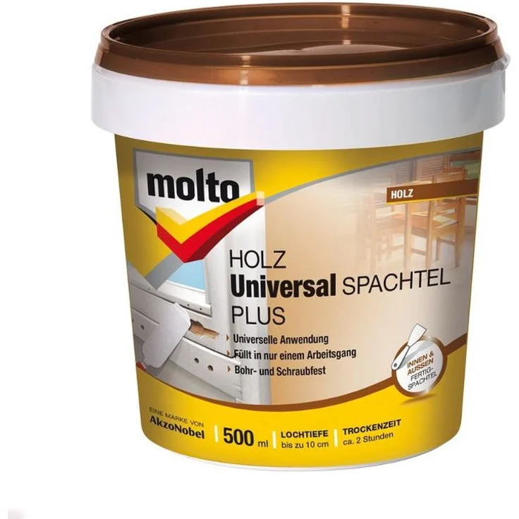 Molto Universal Holzspachtel Plus 500 ml