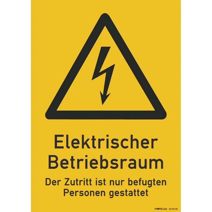PROTEC 052563 PROT Warnschild Elektr. Betriebsraum PWSEB 210x297mm