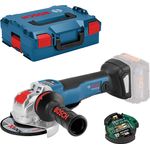 Bosch Professional 18V System X-LOCK Akku Winkelschleifer GWX 18V-10 PSC X-LOCK, Leerlaufdrehzahl: 4.500 - 9.000 min-1, Scheiben-Ã˜: 125mm, ohne Akkus und Ladegerät, in L-BOXX 125 mm Akku