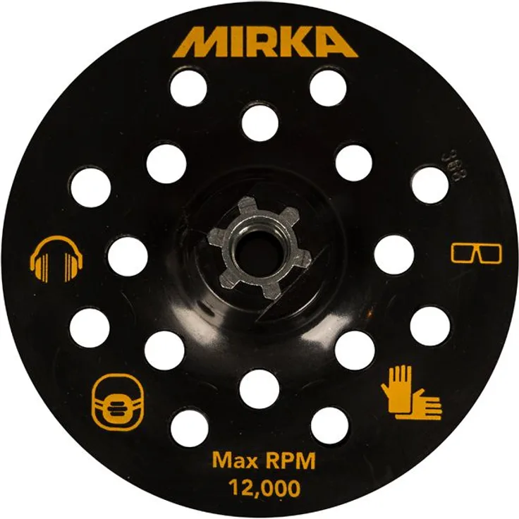 Mirka 1973087 9190153001 Stützteller 125 mm 17G Klettverschluss M14
