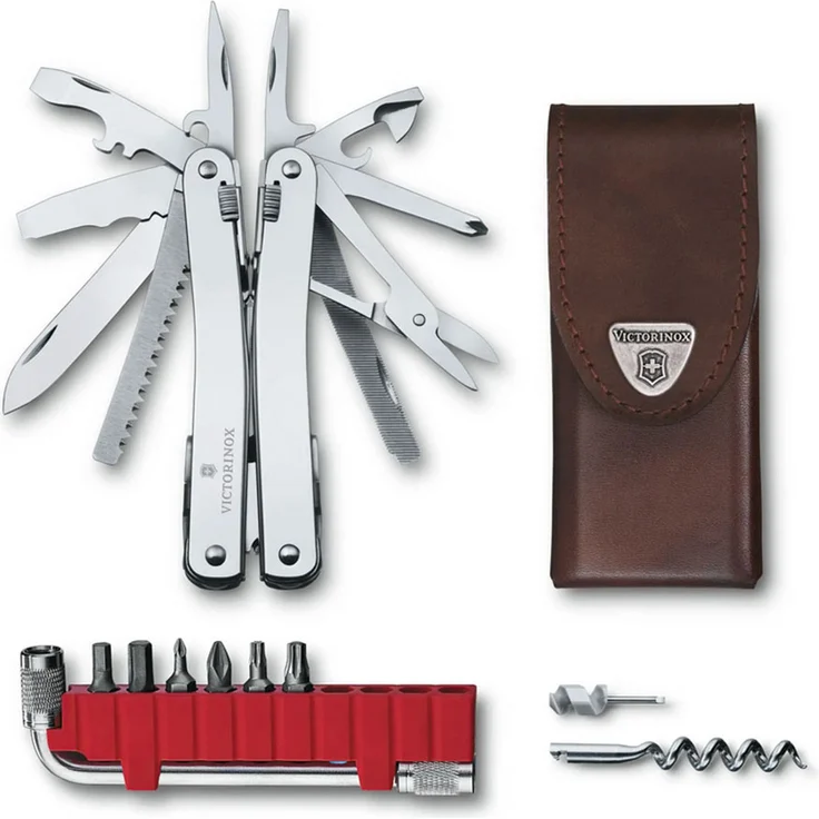 Victorinox SwissTool Spirit X Plus in Leder-Etui (3.0235.L)