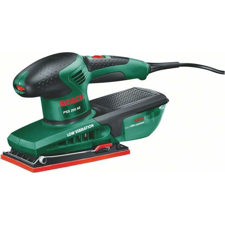 Bosch Schleifmaschine PSS 250 AE (250 Watt, Schwingkreis 2 mm, Schleiffläche 167 cm2, im Koffer) – Bild 2
