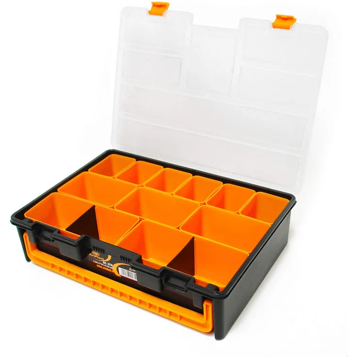 Art Plast Werkzeug-Box – Werkzeug-Boxen (44,3 cm, 31,7 cm, 10,7 cm) schwarz, gelb (3710)