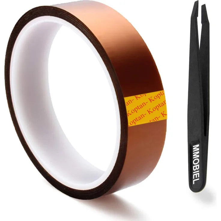 MMOBIEL 25mm ESD Hitzebeständiges Polyimid Klebeband Starker Kleber 30 m lang Hitzebeständig bis zu 280 C