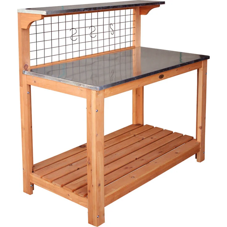 Pflanztisch mit verzinkter Arbeitsplatte, 101 x 55 x 117 cm - Habau – Bild 1