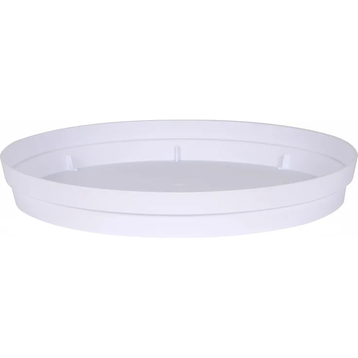EDA PLASTIQUES Untertasse Toskana Durchmesser 15 cm, Toskana, weiß, 15 x 15 x 3 cm,, 13622 BL SX