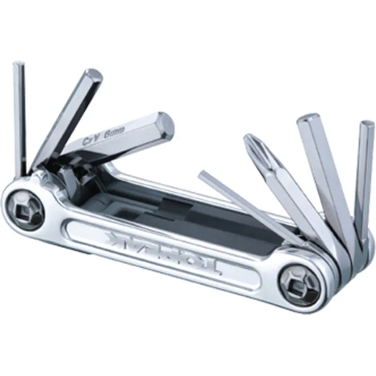 Topeak Werkzeugset Mini-Faltwerkzeug 9 Pro, silber, TT2537S