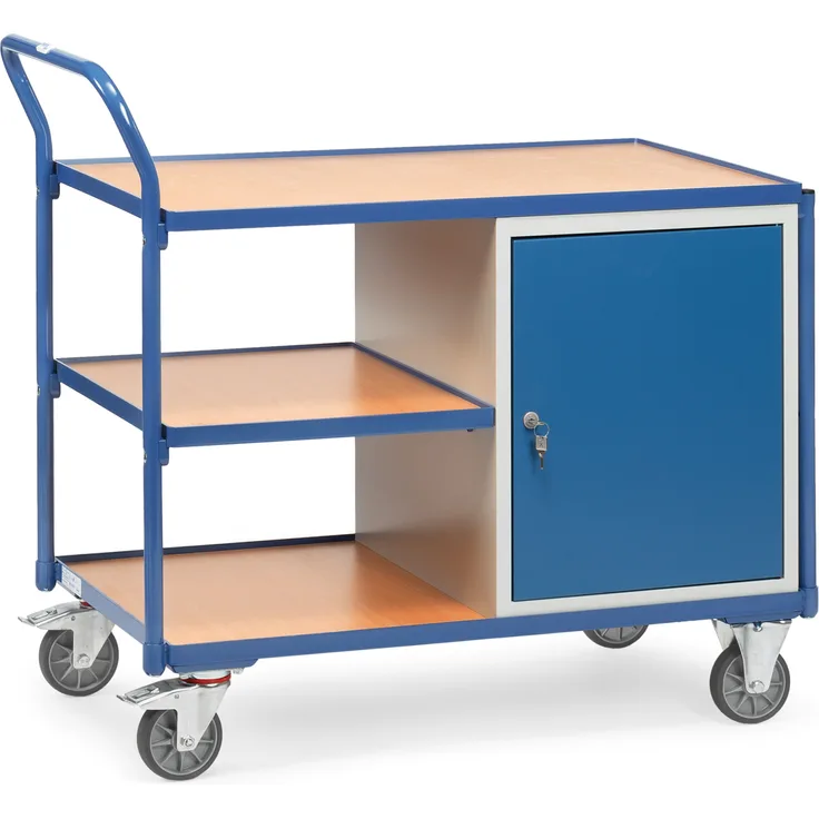 Fetra Werkstattwagen mit Schrank und 3 Ladeflächen