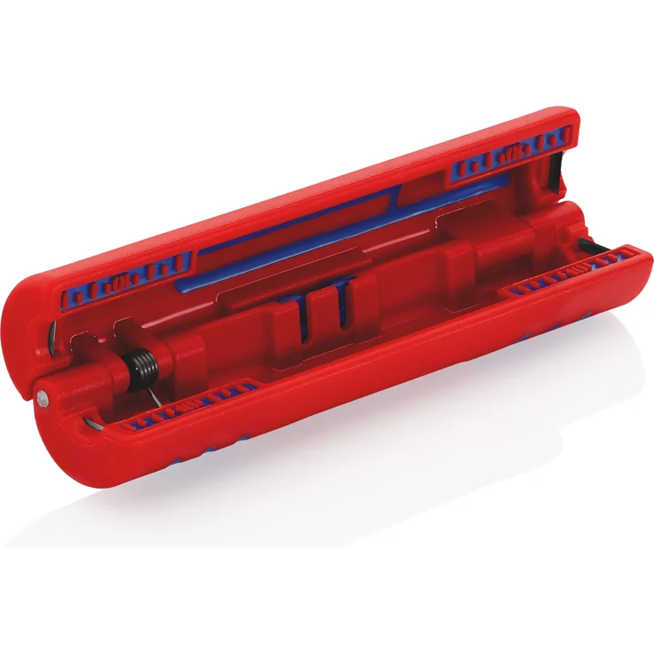 KNIPEX 16 60 100 SB Abisolierwerkzeug für Koaxialkabel 100 mm (in SB-Verpackung) – Bild 2