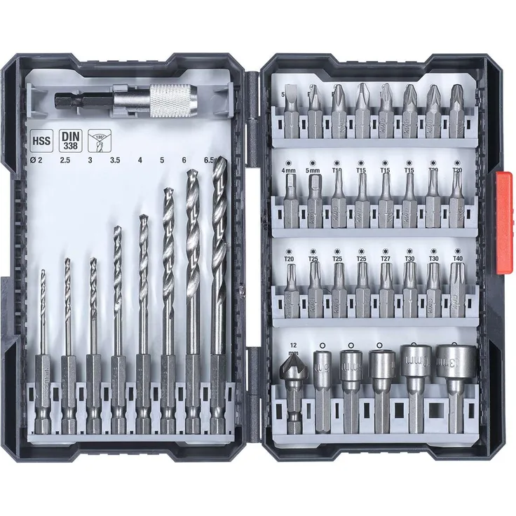 Einhell Bit-Bohrerbox 39-teilig, L-Box Werkzeug-Zubehör