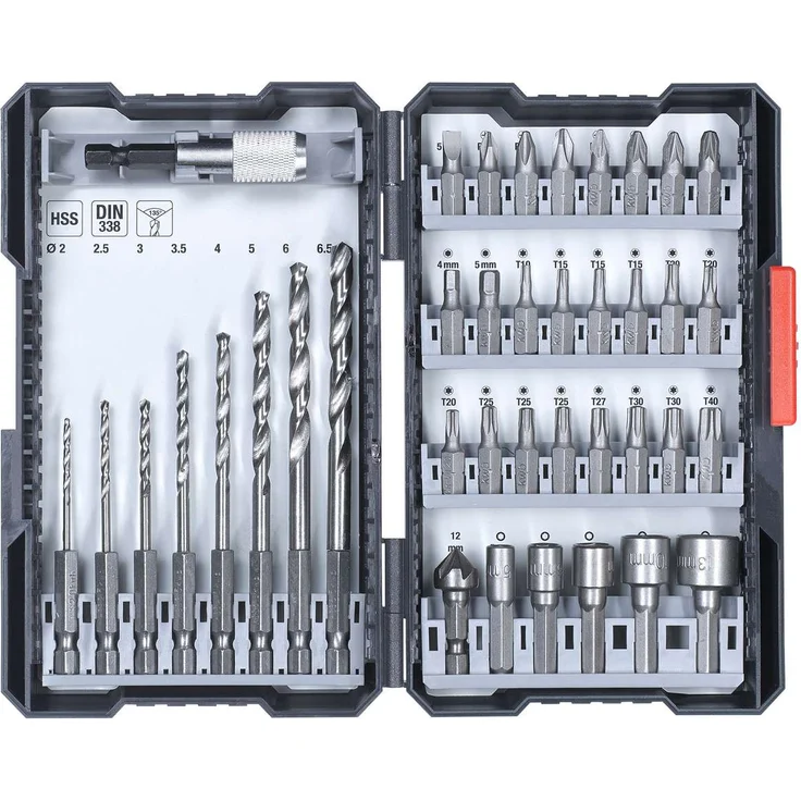 Einhell Bit-Bohrerbox 39-teilig, L-Box Werkzeug-Zubehör