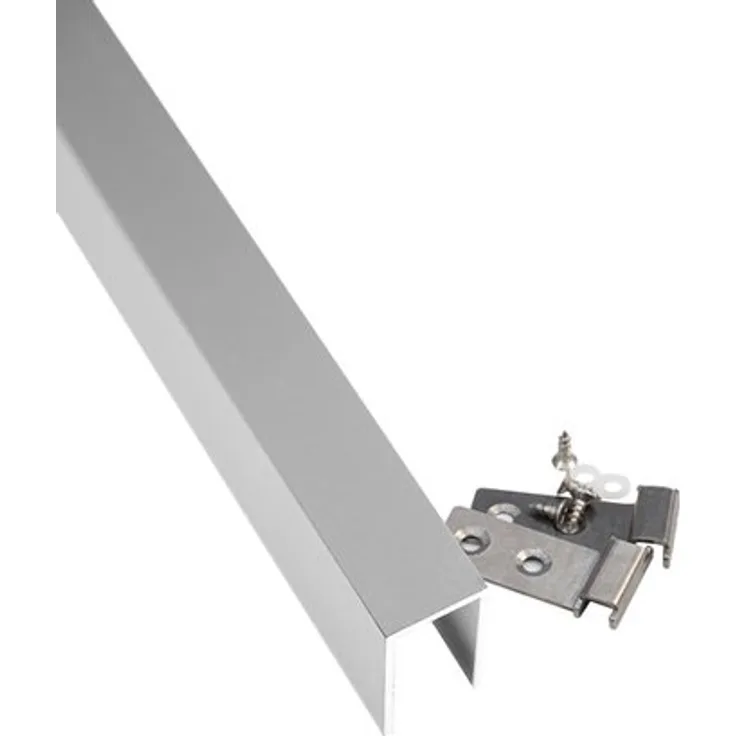 T & J Abdeckleiste Alu Tjörn-Serie Silber 24,8 x 40 x 1761 mm