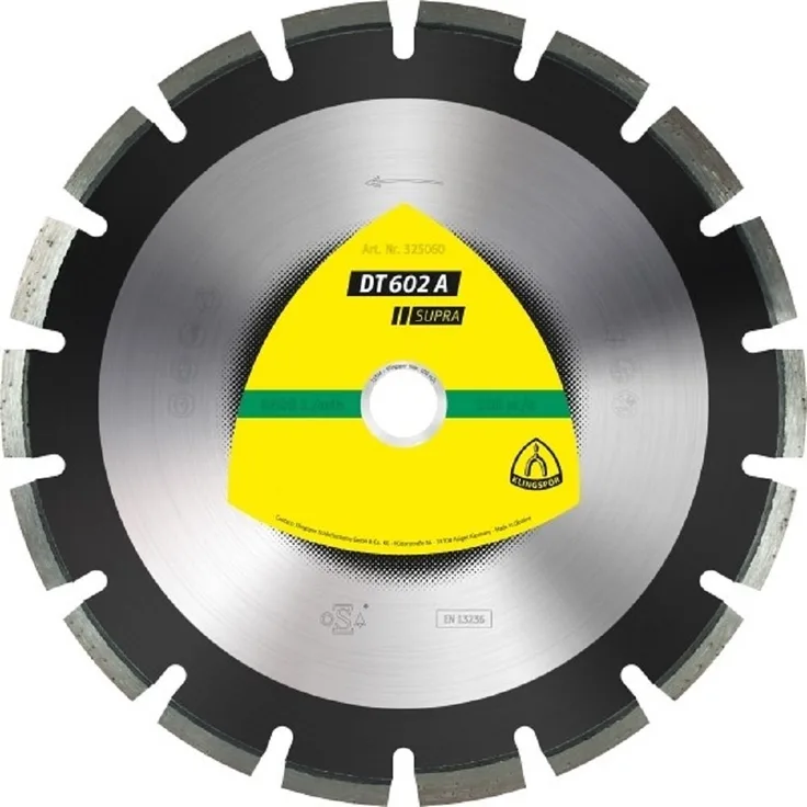 KLINGSPOR 325800 Bohrkrone DR912B SPECIAL mit Ringsegmenten, Anschluss 1/2'', 300mm, Ø 24 mm