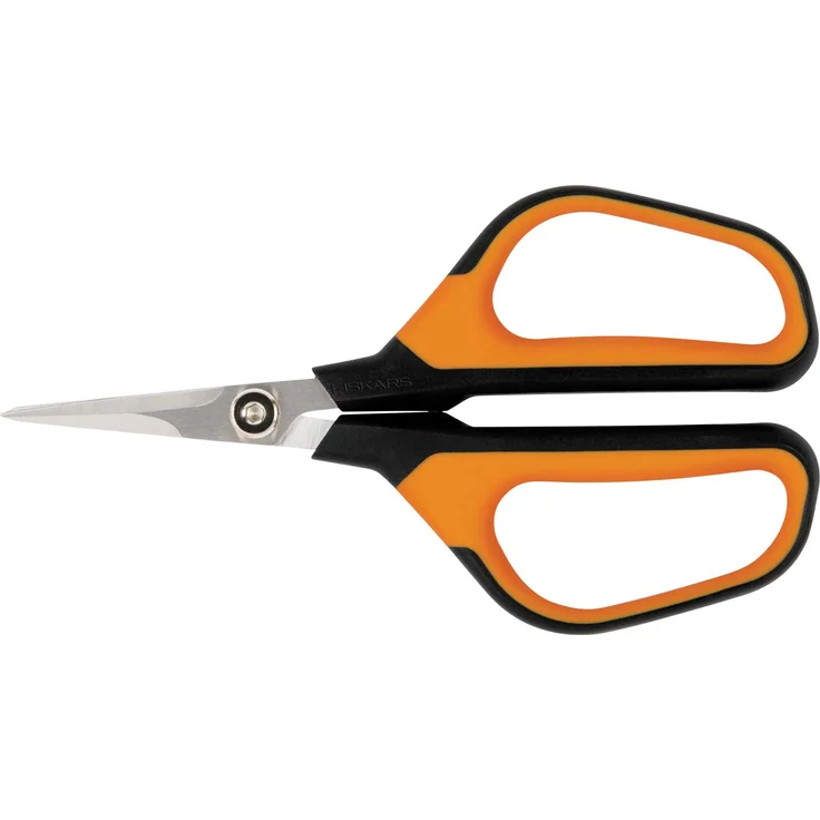 Fiskars Universalgartenschere SP15, Länge 23,8 cm, Hochwertige Stahlklingen-Kunststoff Griff, Schwarz-Orange, Solid, 1051602 mittelgroß – Bild 1