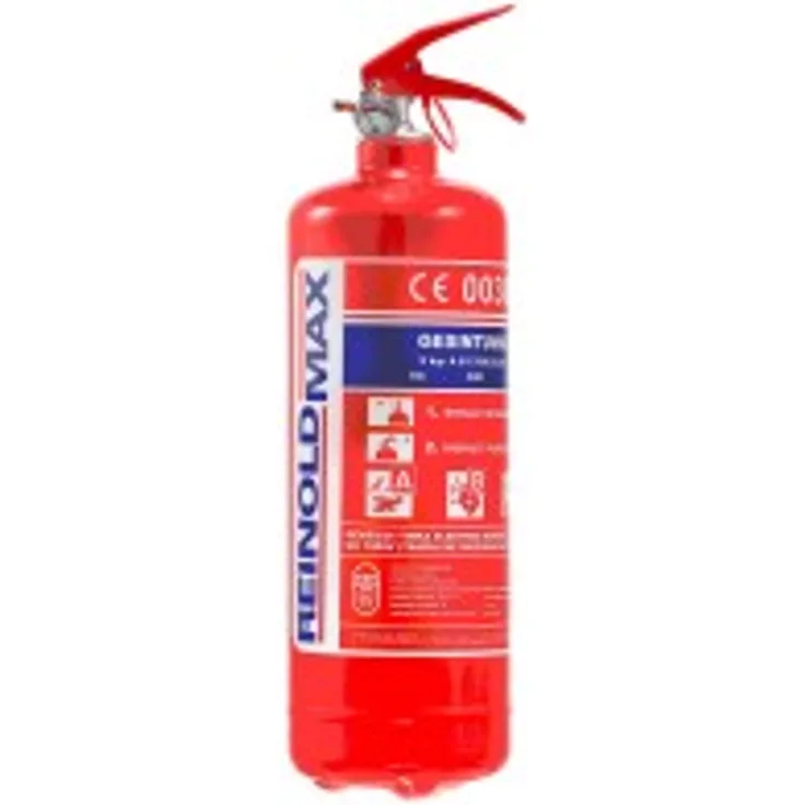 IWH Feuerlöscher 2 kg Inhalt, mit Halter mit Druckhebelventil und Manometer Inkl. KFZ Halterung