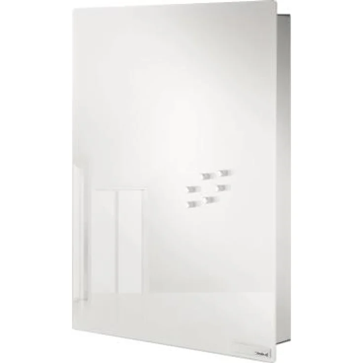 blomus Schlüsselkasten VELIO 65370 200x300x50mm Glasmagnettafel weiß (65370)