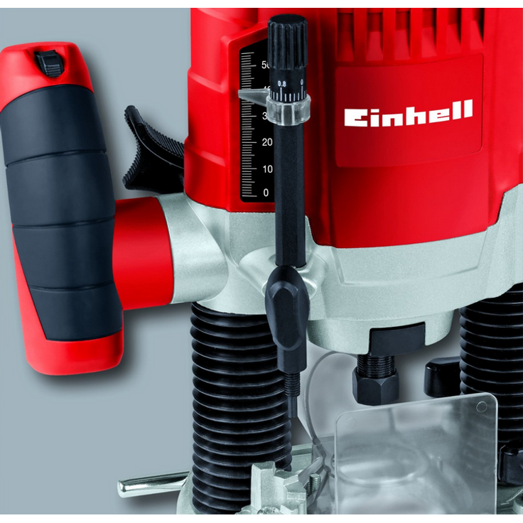 Einhell Oberfräse TC-RO 1155 E (1100 W, Ø 6 und 8 mm, Drehzahlregelung, Parallelanschlag, Absaugadapter, inkl. Zubehör) – Bild 2