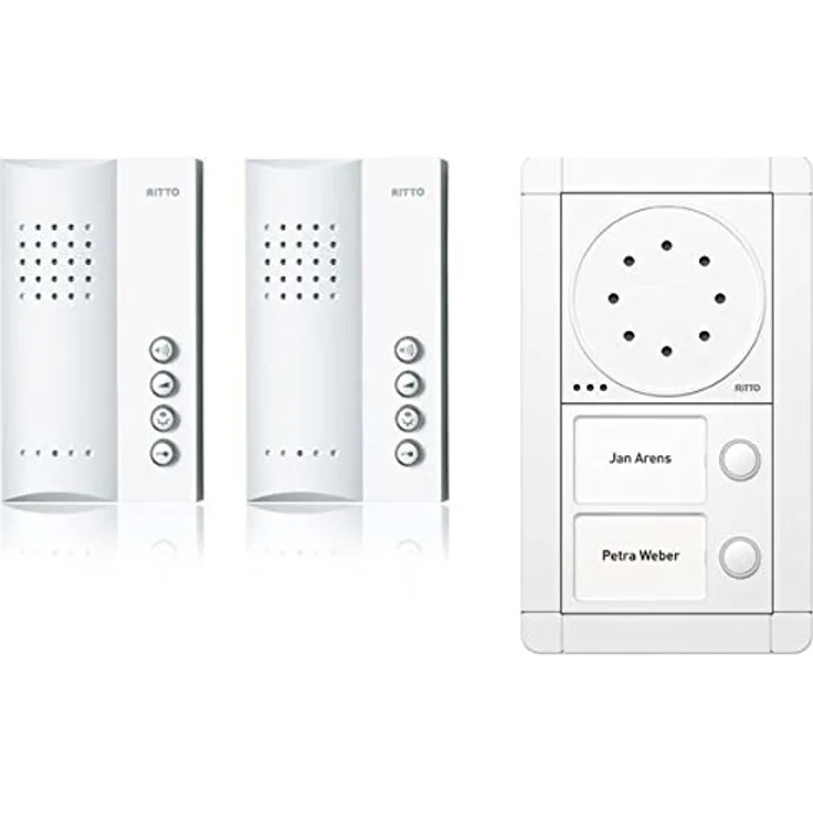 Ritto RGE1891470 Portier Audio Set Freisprechstelle 2 WE, weiß, inkl 50