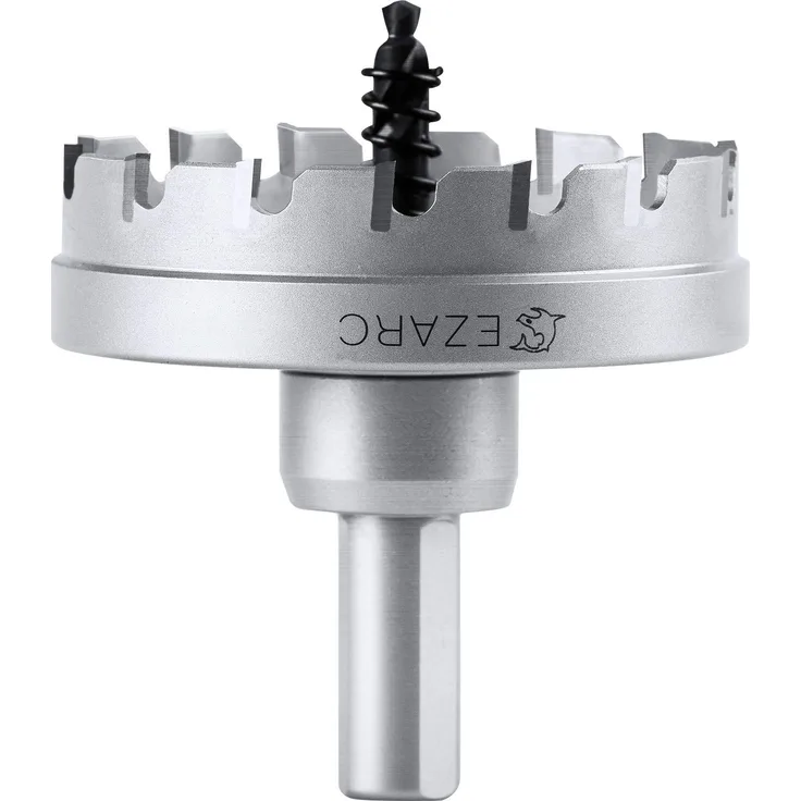 EZARC Lochsäge Hartmetall-Bohrer, leistungsfähiger Lochöffner ideal für Löchern in Edelstahl und Metall, 75mm