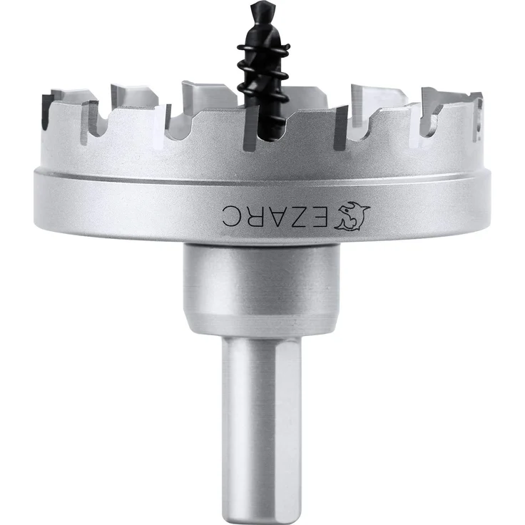 EZARC Lochsäge Hartmetall-Bohrer, leistungsfähiger Lochöffner ideal für Löchern in Edelstahl und Metall, 75mm