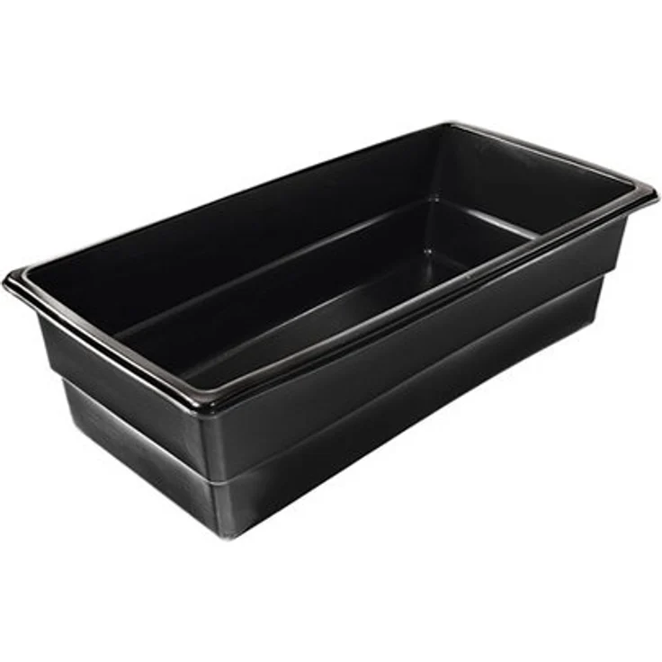 Heissner Teichbecken PE 380 l, eckig, schwarz – Bild 1