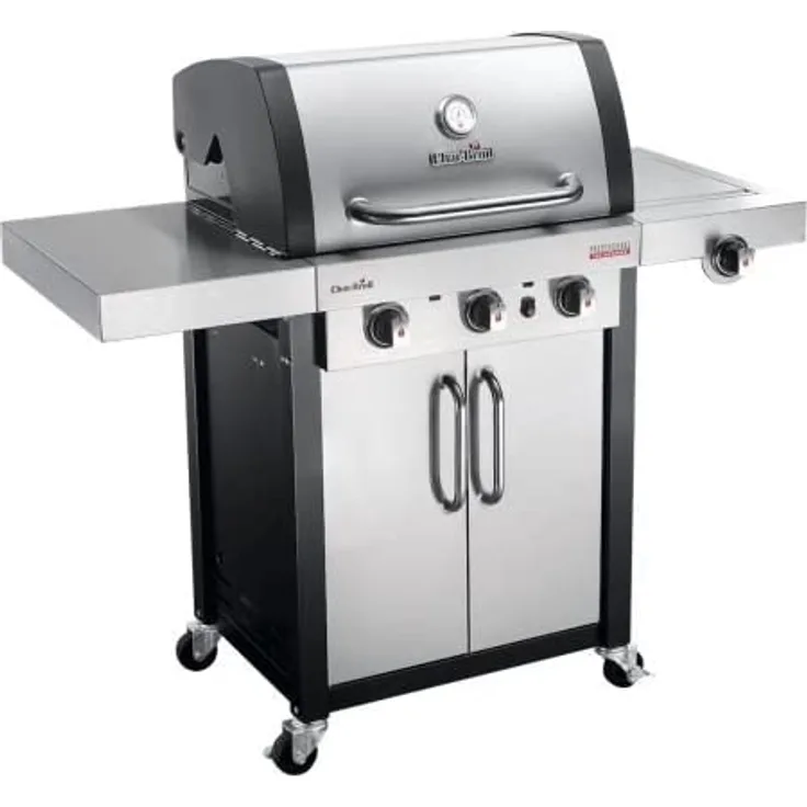 Char-Broil 3400 S Professional Line Gasgrill, Edelstahl, mit Seitenbrenner