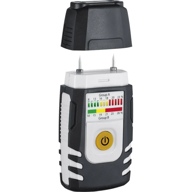 Laserliner Wood Tester Compact Materialfeuchtemessgerät Messbereich Holzfeuchtigkeit Bereich 9 bis 27% vol für Harthölzer