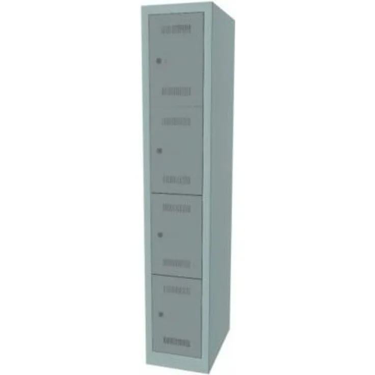 Bisley MonoBloc Schließfachschrank - 1 Abteil Breite 300 mm, 4 Fächer |