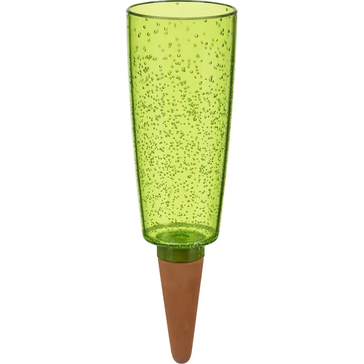 Scheurich Copa XXL, Wasserspender aus Kunststoff und Tonkegel, Green, 32 cm hoch, 1,0 Vol. Bewässerungszubehör