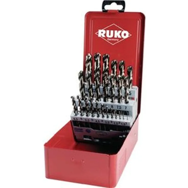 RUKO 215215 Spiralbohrersatz Cobalt, 25tlg.Stahlbl.
