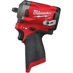 Milwaukee M12FIW38-0 4933464612 Schlagschrauber 12 V Li Ion3-8 CUADRADILLO-M12FIW38-0, Rot und schwarz
