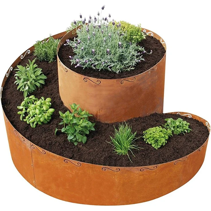 Bellissa Kräuterspirale Corten 140 cm x 130 cm x 80 cm – Bild 2