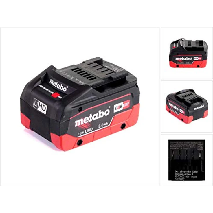 Metabo Werkzeugakku 18 V / 8,0 Ah (625369000) – Bild 1