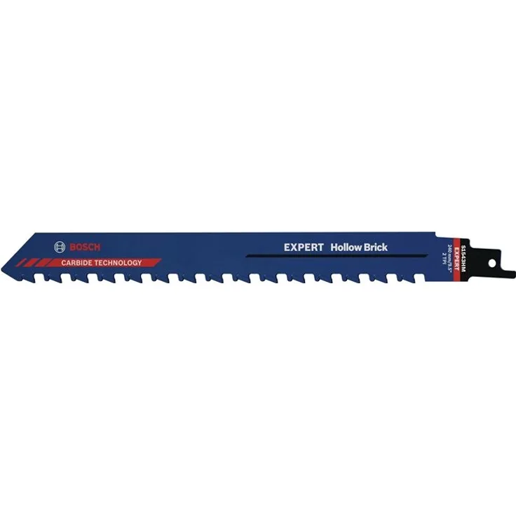 Säbelsägeblatt Expert Hollow Brick Länge 240 mm Breite 23 mm Zahnteilung TPI 2 12,7 mm S-Schaft