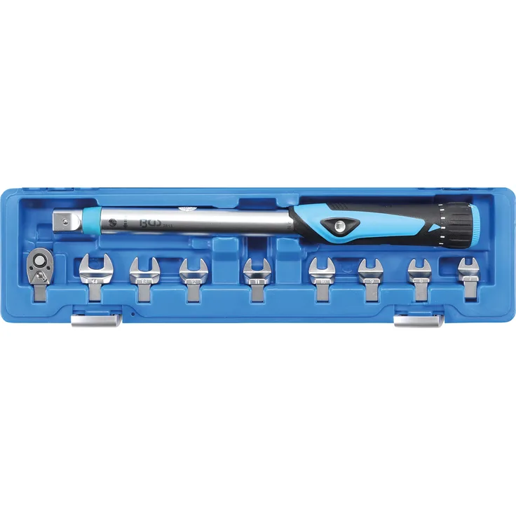BGS 2813 | Drehmomentschlüssel-Satz | 6,3 mm (1-4'') | 10 - 50 Nm | 10-tlg. | für 9 x 12 mm Einsteckwerkzeuge | Drehmoment-Schlüssel